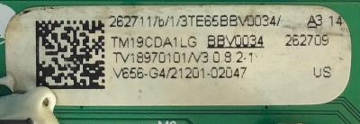MAIN PARA SMART TV VIZIO 4K RESOLUCION (3840 x 2160) NUMERO DE PARTE 262711 / 262709 / T.SX7.U751 / 3TE65BBV0034 / TM19CDA1LG / MODELO V655-H9 LINIZC / V655-H9 - Imagen 4